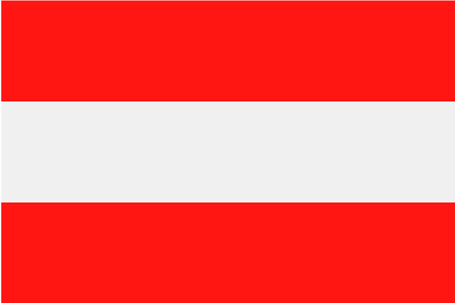 Österreich Flagge Sprache Auswählen